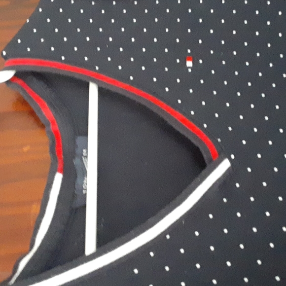 Tommy Hilfiger sz medium Tee Shirt dress red white and white - Picture 2 of 5